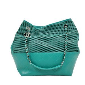 Chanel Turquoise Shoulder Tote Brand New
